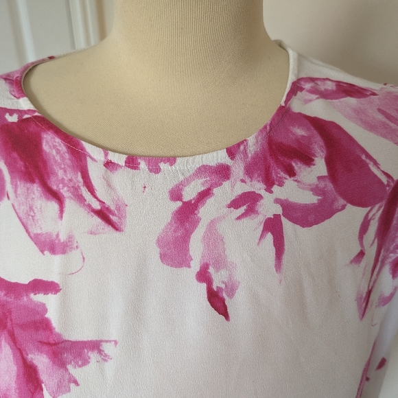 Joules white and pink blouse size 10 - Picture 8 of 8